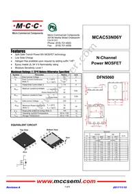 MCAC53N06Y-TP Datasheet Cover