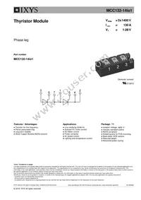 MCC132-14IO1 Datasheet Cover