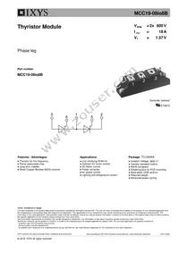 MCC19-08IO8B Datasheet Cover