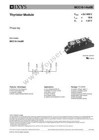 MCC19-14IO8B Datasheet Cover