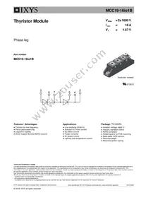 MCC19-16IO1B Datasheet Cover