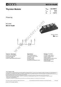 MCC19-16IO8B Datasheet Cover