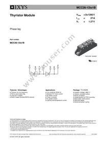 MCC26-12IO1B Datasheet Cover