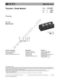 MCD132-14IO1 Datasheet Cover