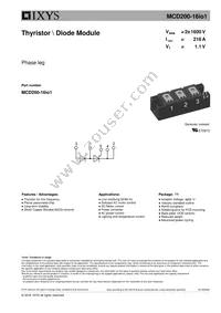 MCD200-16IO1 Datasheet Cover