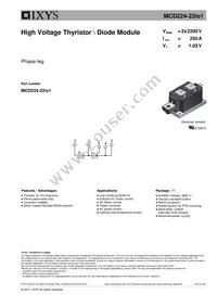 MCD224-22IO1 Datasheet Cover