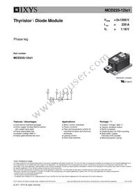 MCD225-12IO1 Datasheet Cover