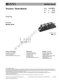 MCD26-16IO1B Cover