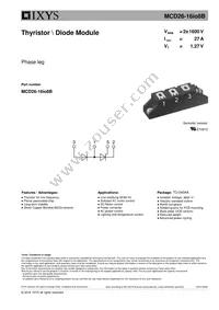 MCD26-16IO8B Datasheet Cover