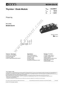 MCD94-22IO1B Cover