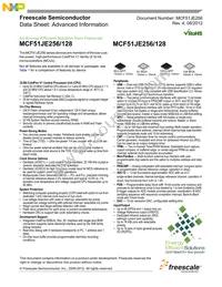MCF51JE256CML Datasheet Cover