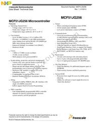 MCF51JG256CHS Datasheet Page 5