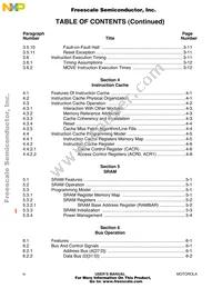MCF5206CAB25A Datasheet Page 9