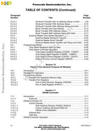 MCF5206ECFT40 Datasheet Page 16