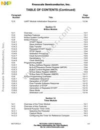 MCF5206ECFT40 Datasheet Page 19