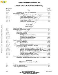 MCF5206ECFT40 Datasheet Page 20