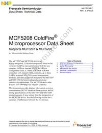 MCF5208CVM166J Datasheet Cover