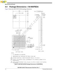 MCF5208CVM166J Datasheet Page 12