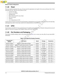 MCF5213LCVM80J Datasheet Page 12