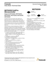 MCF52259CVN80J Datasheet Cover
