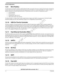 MCF52259CVN80J Datasheet Page 11