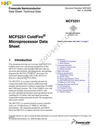 MCF5251CVM140 Datasheet Cover