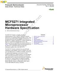 MCF5271CVM150J Datasheet Cover