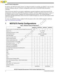 MCF5275LCVM166J Datasheet Page 2