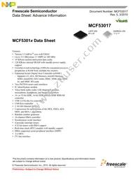MCF53012CQT240 Datasheet Cover
