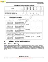 MCF53012CQT240 Datasheet Page 5