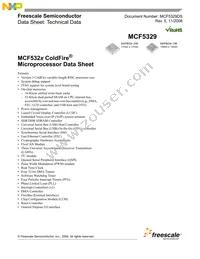 MCF5329CVM240J Datasheet Cover
