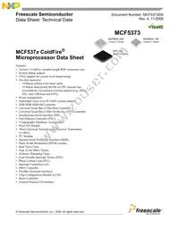 MCF5373LCVM240J Datasheet Cover