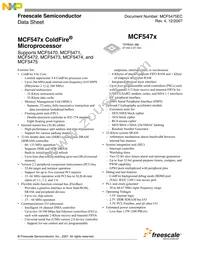 MCF5473VR200 Datasheet Cover