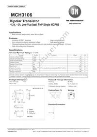 MCH3106-TL-E Datasheet Cover