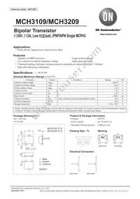 MCH3209-TL-E Datasheet Cover