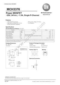 MCH3376-TL-E Datasheet Cover