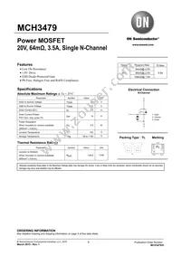 MCH3479-TL-H Datasheet Cover