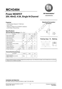 MCH3484-TL-H Datasheet Cover
