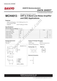 MCH4013-TL-E Datasheet Cover
