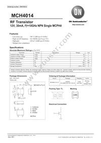 MCH4014-TL-H Datasheet Cover