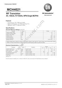 MCH4021-TL-H Datasheet Cover
