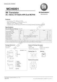 MCH6001-TL-E Datasheet Cover