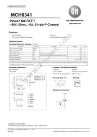 MCH6341-TL-H Datasheet Cover