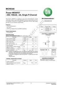 MCH6344-TL-W Datasheet Cover