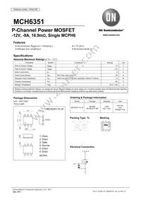 MCH6351-TL-W Datasheet Cover