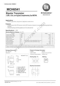 MCH6541-TL-E Datasheet Cover
