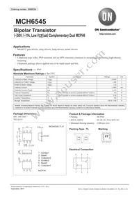 MCH6545-TL-E Datasheet Cover