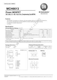 MCH6613-TL-E Datasheet Cover