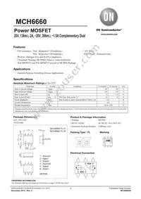 MCH6660-TL-H Datasheet Cover