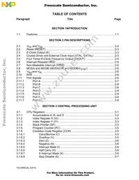 MCHC11F1CFNE5 Datasheet Page 3